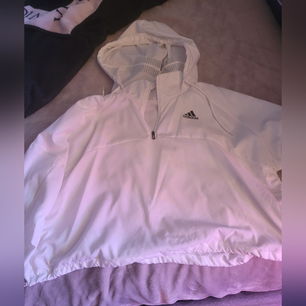Adidas crop windbreaker